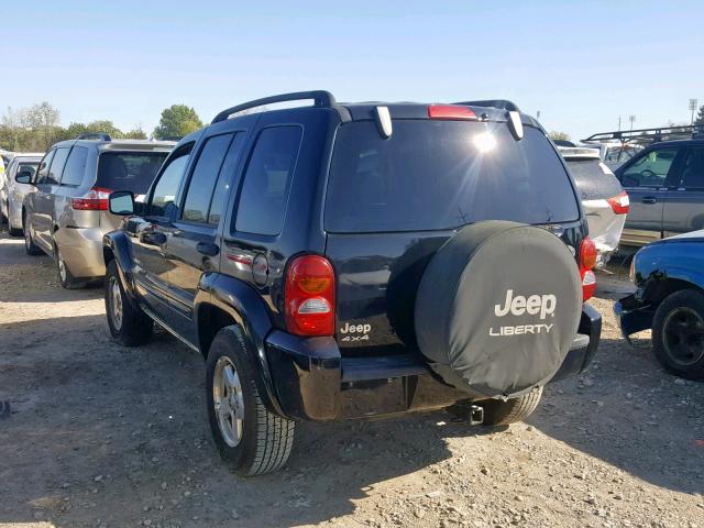 1J4GL58K23W539093 - 2003 JEEP LIBERTY LI BLACK photo 3