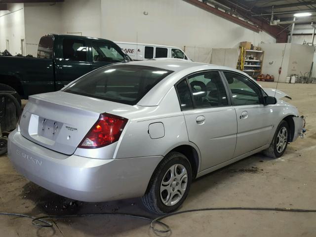1G8AZ52F54Z103046 - 2004 SATURN ION LEVEL SILVER photo 4