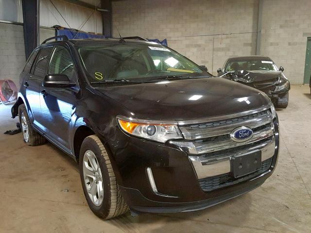 2FMDK3JC6EBA44320 - 2014 FORD EDGE SEL BLACK photo 1