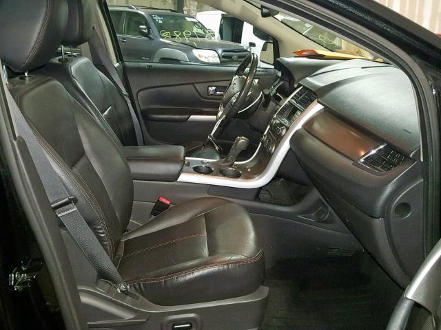 2FMDK3JC6EBA44320 - 2014 FORD EDGE SEL BLACK photo 5