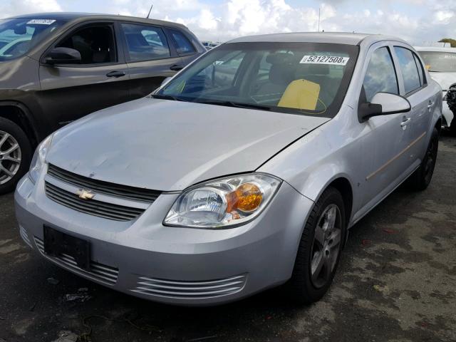 1G1AL58F187224892 - 2008 CHEVROLET COBALT LT SILVER photo 2