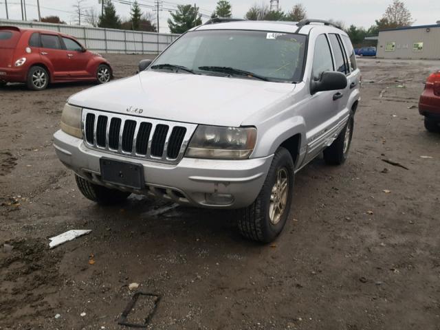 1J8GW48S02C261357 - 2002 JEEP GRAND CHER SILVER photo 2