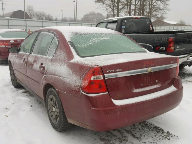 1G1ZS58F47F186293 - 2007 CHEVROLET MALIBU LS 栗色 照片 3