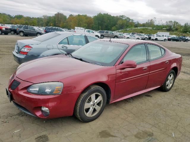 2G2WS522751278930 - 2005 PONTIAC GRAND PRIX RED photo 2