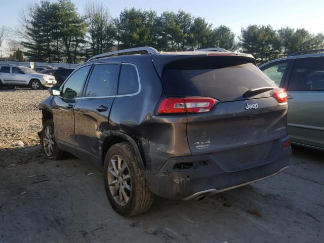 1C4PJMDB5JD603342 - 2018 JEEP CHEROKEE L GRAY photo 3