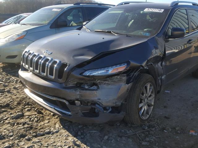 1C4PJMDB5JD603342 - 2018 JEEP CHEROKEE L GRAY photo 9