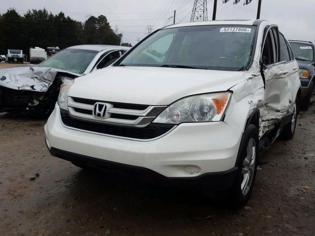 5J6RE4H78AL008245 - 2010 HONDA CR-V EXL WHITE photo 2