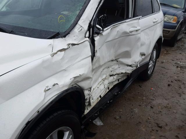 5J6RE4H78AL008245 - 2010 HONDA CR-V EXL WHITE photo 9