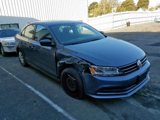 3VW2K7AJ2FM327876 - 2015 VOLKSWAGEN JETTA BASE 灰色 照片 1