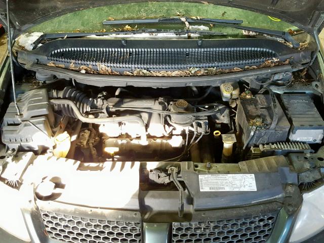 1B4GP25372B733997 - 2002 DODGE CARAVAN SE GREEN photo 7