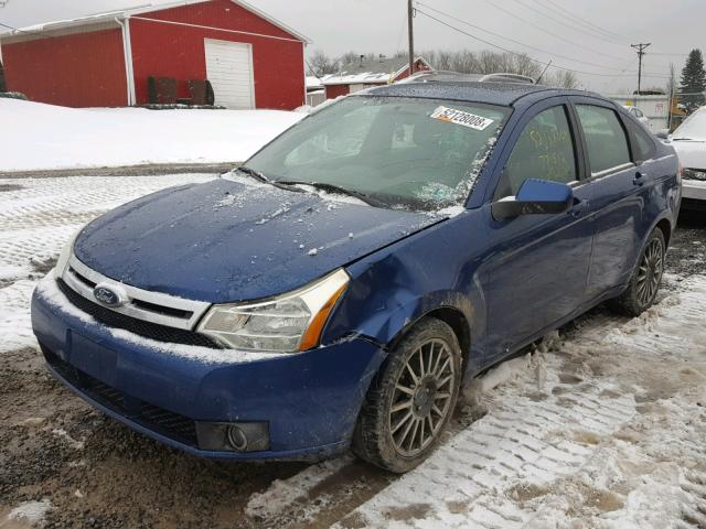 1FAHP36N19W103480 - 2009 FORD FOCUS SES BLUE photo 2