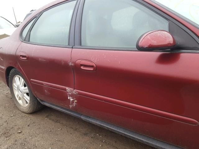 1FAFP56235A277633 - 2005 FORD TAURUS SEL MAROON photo 9