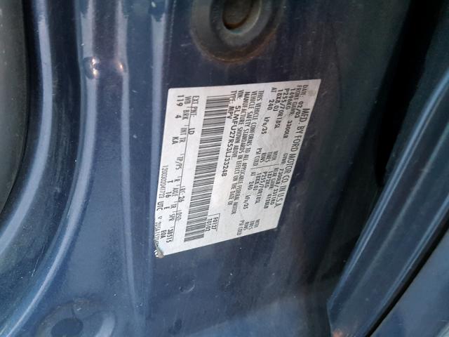 5LMFU27R53LJ33248 - 2003 LINCOLN NAVIGATOR 蓝色 照片 10