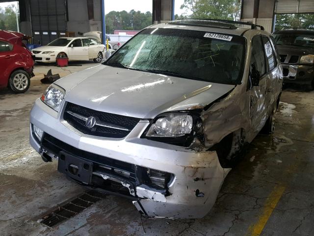 2HNYD18812H539078 - 2002 ACURA MDX TOURIN SILVER photo 2