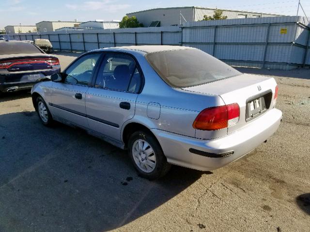 2HGEJ6627VH587803 - 1997 HONDA CIVIC DX SILVER photo 3