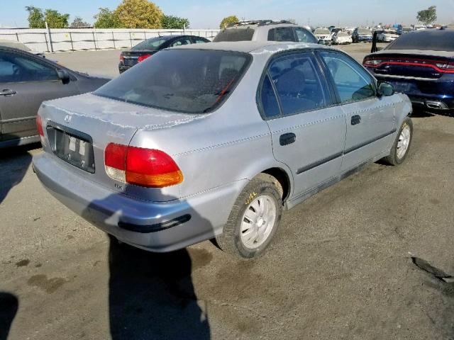 2HGEJ6627VH587803 - 1997 HONDA CIVIC DX SILVER photo 4