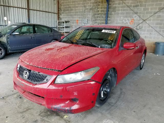 1HGCS12308A022107 - 2008 HONDA ACCORD LX- RED photo 2