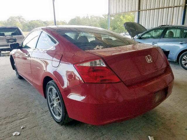 1HGCS12308A022107 - 2008 HONDA ACCORD LX- RED photo 3