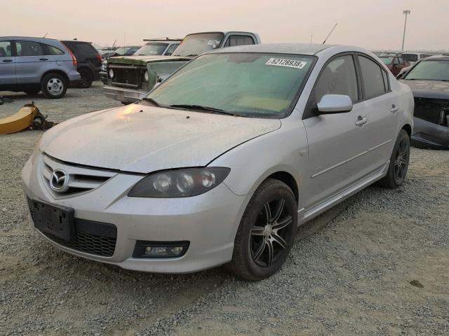 JM1BK323481180262 - 2008 MAZDA 3 S SILVER photo 2