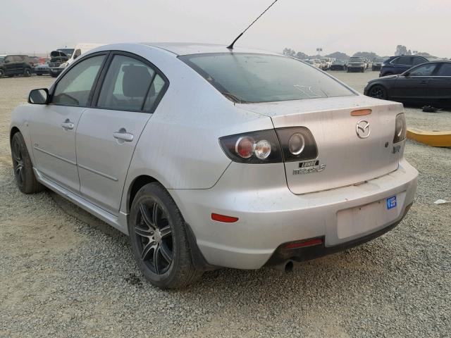 JM1BK323481180262 - 2008 MAZDA 3 S SILVER photo 3