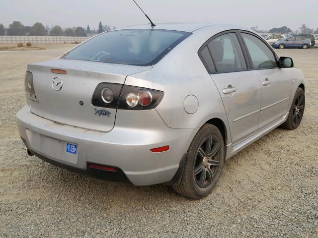 JM1BK323481180262 - 2008 MAZDA 3 S SILVER photo 4