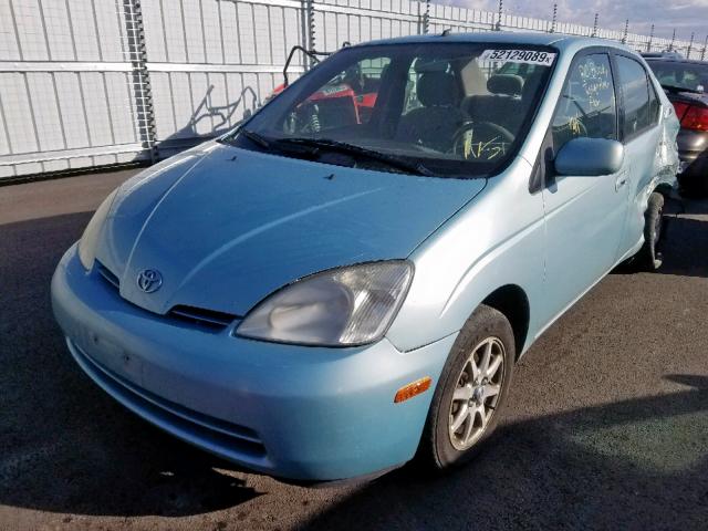 JT2BK12U310009522 - 2001 TOYOTA PRIUS BLUE photo 2