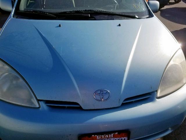 JT2BK12U310009522 - 2001 TOYOTA PRIUS BLUE photo 7