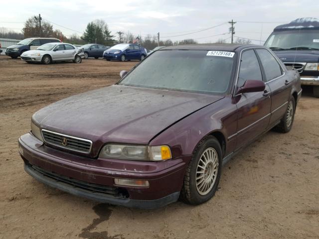 JH4KA7669SC001416 - 1995 ACURA LEGEND L BURGUNDY photo 2