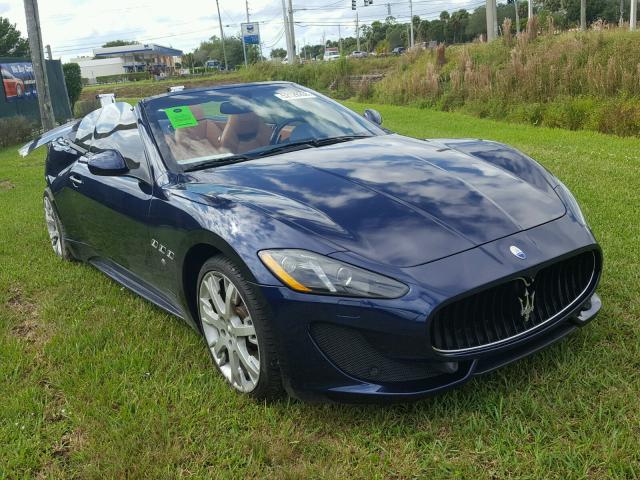 ZAM45VMA7E0081570 - 2014 MASERATI GRANTURISM BLUE photo 1