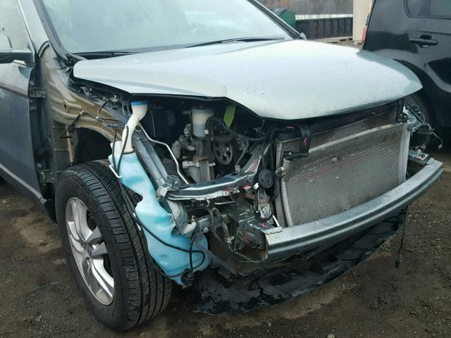 5J6RE4H73BL017825 - 2011 HONDA CR-V EXL TEAL photo 9