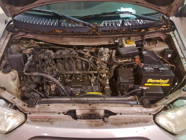 4N2ZN15T52D809844 - 2002 NISSAN QUEST GXE GOLD photo 7