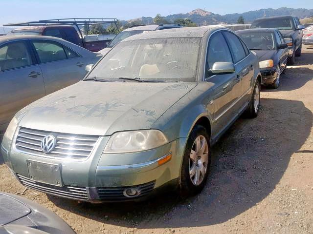 WVWRH63B33P435235 - 2003 VOLKSWAGEN PASSAT GLX GREEN photo 2