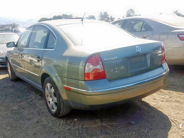 WVWRH63B33P435235 - 2003 VOLKSWAGEN PASSAT GLX GREEN photo 3