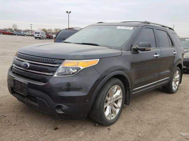 1FMHK8F82BGA56231 - 2011 FORD EXPLORER L BLACK photo 2