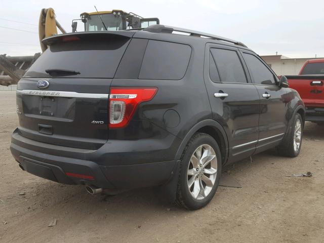 1FMHK8F82BGA56231 - 2011 FORD EXPLORER L BLACK photo 4