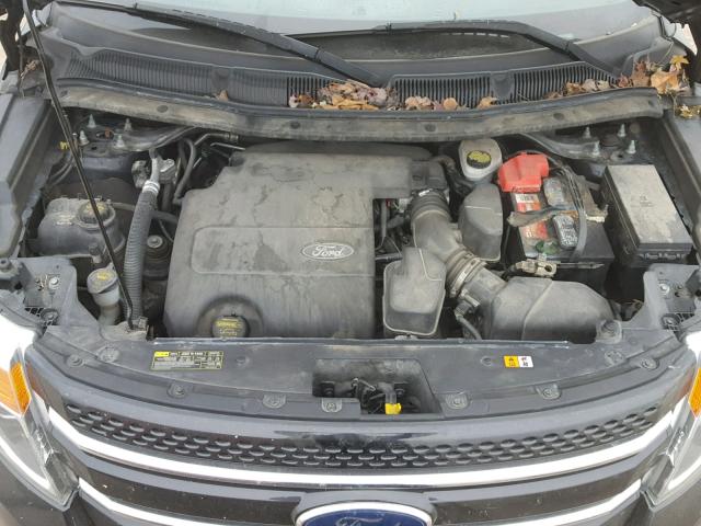 1FMHK8F82BGA56231 - 2011 FORD EXPLORER L BLACK photo 7