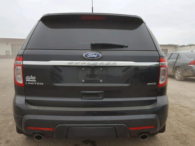 1FMHK8F82BGA56231 - 2011 FORD EXPLORER L BLACK photo 9