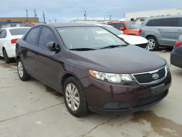 KNAFU4A2XB5376617 - 2011 KIA FORTE EX BURGUNDY photo 1