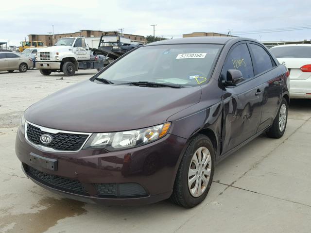 KNAFU4A2XB5376617 - 2011 KIA FORTE EX BURGUNDY photo 2