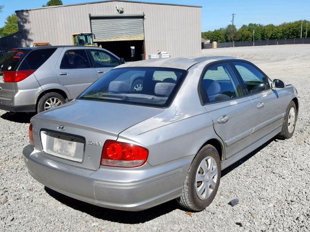 KMHWF25S75A177348 - 2005 HYUNDAI SONATA GL SILVER photo 4