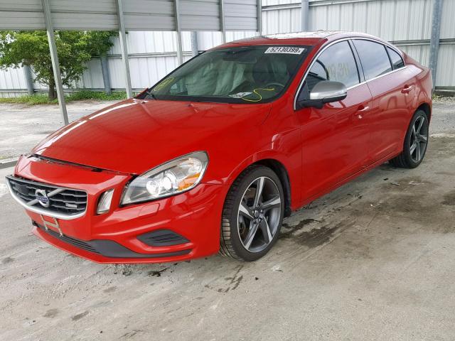 YV1902FH6D2187863 - 2013 VOLVO S60 T6 RED photo 2