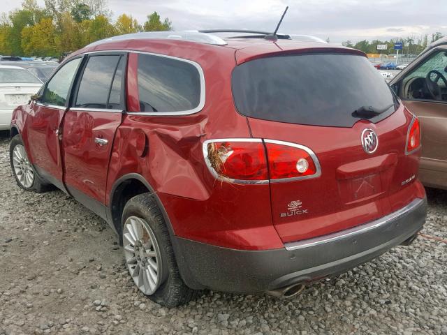 5GAKRCED8CJ212673 - 2012 BUICK ENCLAVE RED photo 3