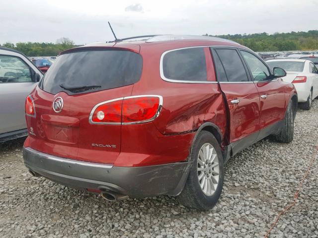 5GAKRCED8CJ212673 - 2012 BUICK ENCLAVE RED photo 4