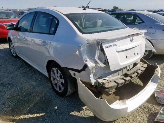 3N1AB6AP7AL632806 - 2010 NISSAN SENTRA 2.0 WHITE photo 3