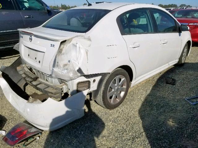 3N1AB6AP7AL632806 - 2010 NISSAN SENTRA 2.0 WHITE photo 4