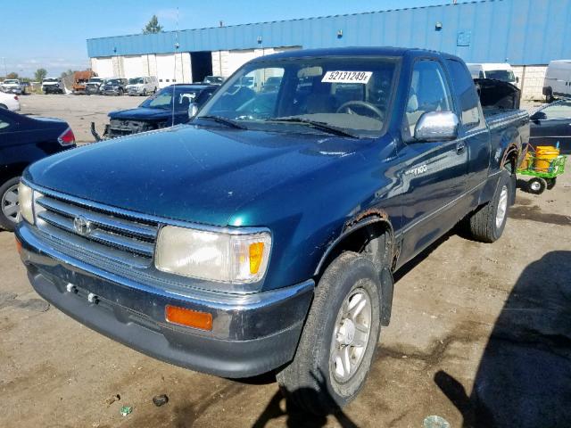 JT4UN24D9V0050348 - 1997 TOYOTA T100 XTRAC GREEN photo 2