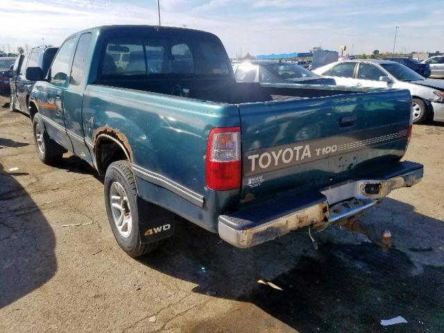 JT4UN24D9V0050348 - 1997 TOYOTA T100 XTRAC GREEN photo 3