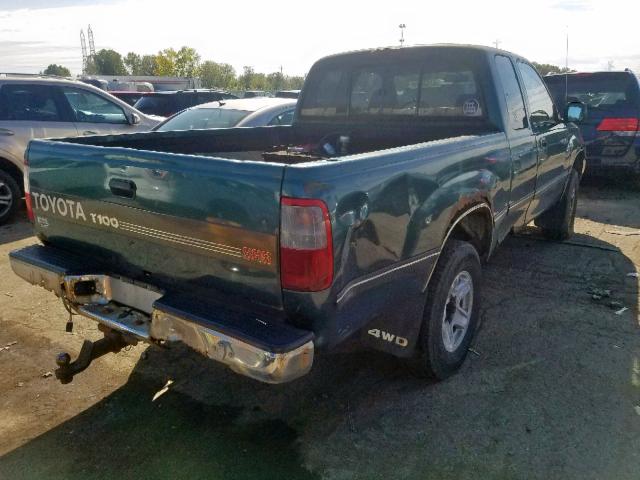 JT4UN24D9V0050348 - 1997 TOYOTA T100 XTRAC GREEN photo 4