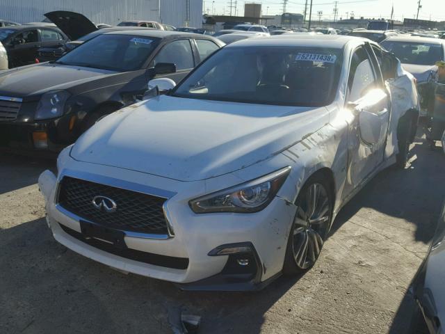 JN1EV7AP8JM366801 - 2018 INFINITI Q50 LUXE WHITE photo 2