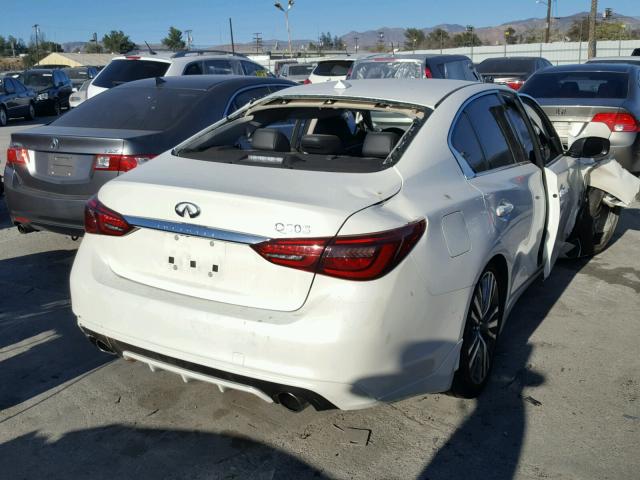 JN1EV7AP8JM366801 - 2018 INFINITI Q50 LUXE WHITE photo 4